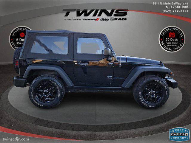 used 2017 Jeep Wrangler car, priced at $18,500