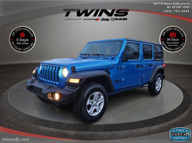 used 2021 Jeep Wrangler Unlimited car, priced at $28,000