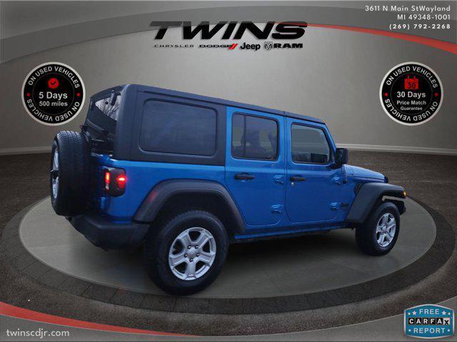 used 2021 Jeep Wrangler Unlimited car, priced at $28,000