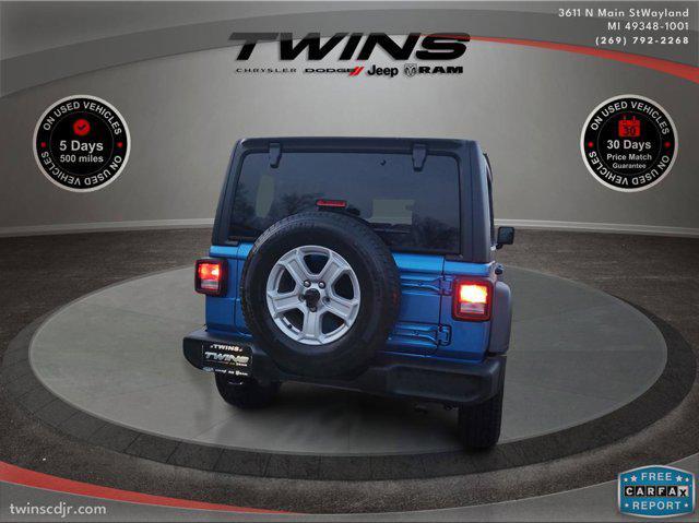 used 2021 Jeep Wrangler Unlimited car, priced at $28,000