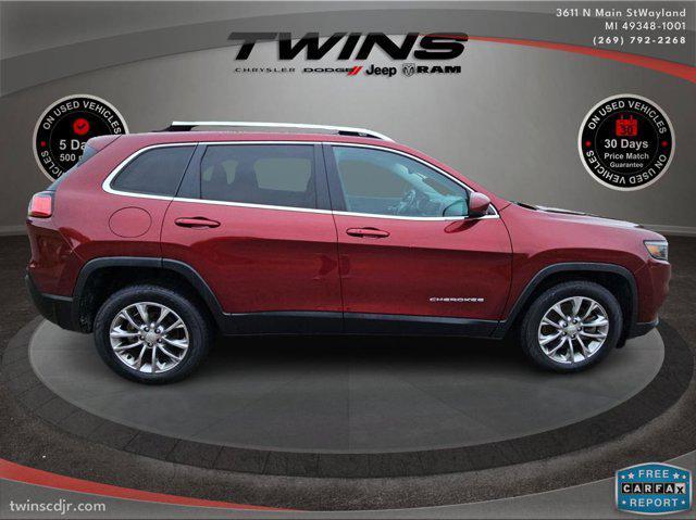 used 2021 Jeep Cherokee car, priced at $18,700