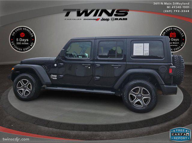 used 2020 Jeep Wrangler Unlimited car, priced at $23,400