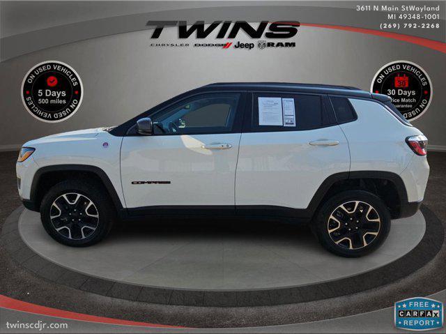 used 2021 Jeep Compass car, priced at $18,200