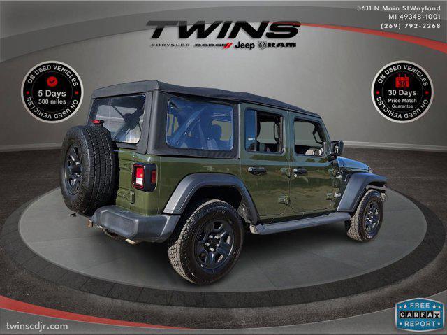 used 2021 Jeep Wrangler Unlimited car, priced at $29,000