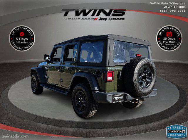 used 2021 Jeep Wrangler Unlimited car, priced at $29,000