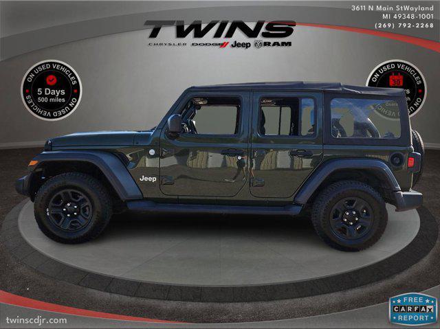 used 2021 Jeep Wrangler Unlimited car, priced at $29,000