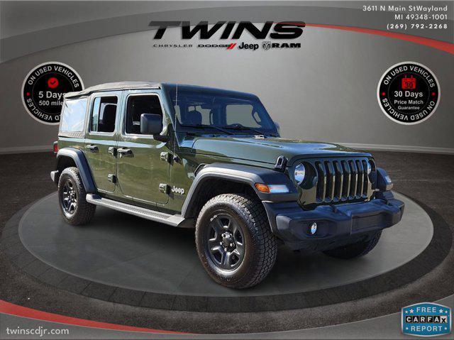 used 2021 Jeep Wrangler Unlimited car, priced at $29,000