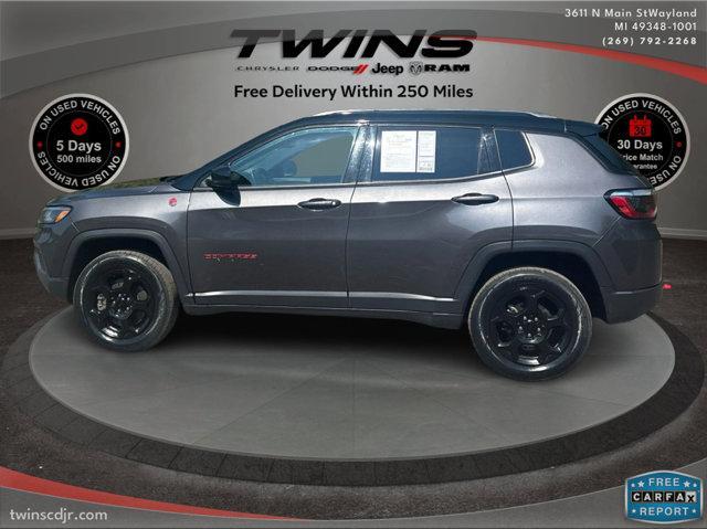 used 2023 Jeep Compass car, priced at $18,000