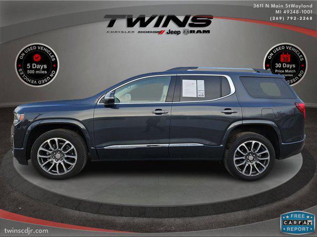 used 2022 GMC Acadia car, priced at $25,500