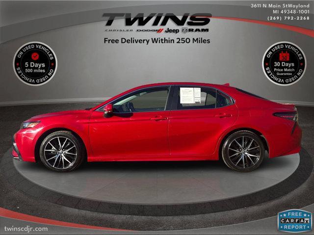used 2021 Toyota Camry car, priced at $18,500