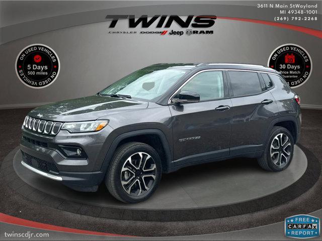used 2022 Jeep Compass car, priced at $21,600