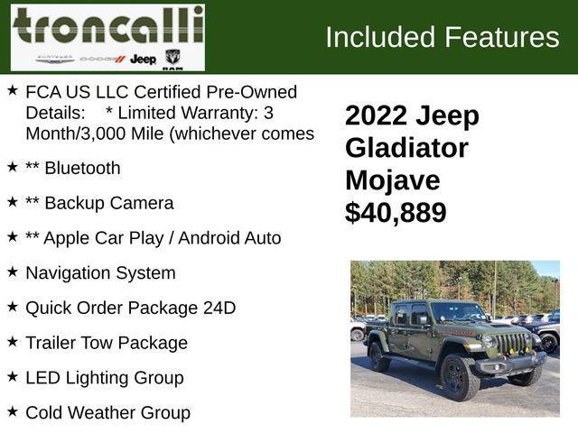 used 2022 Jeep Gladiator car, priced at $40,889