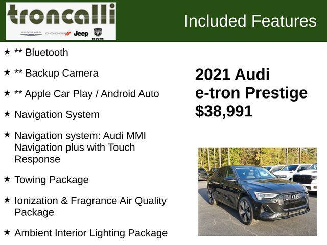 used 2021 Audi e-tron car, priced at $38,991