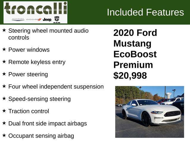 used 2020 Ford Mustang car, priced at $20,998