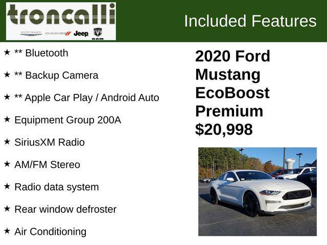 used 2020 Ford Mustang car, priced at $20,998