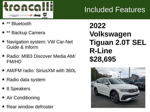 used 2022 Volkswagen Tiguan car, priced at $28,695