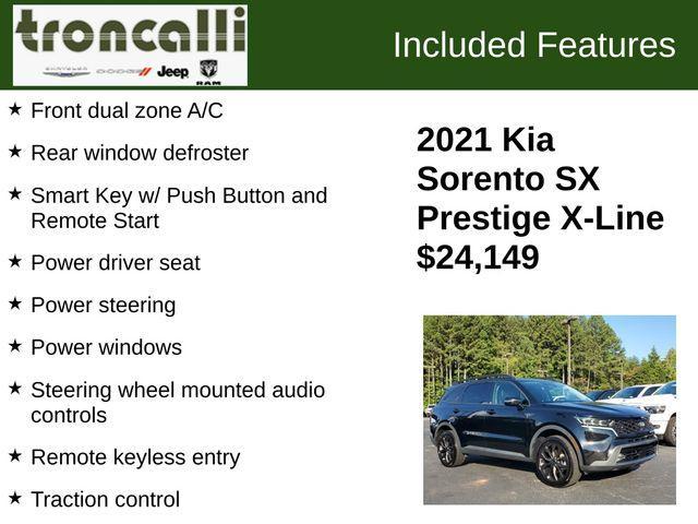 used 2021 Kia Sorento car, priced at $23,995