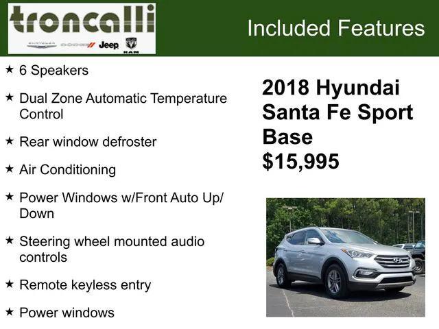 used 2018 Hyundai Santa Fe Sport car, priced at $13,995