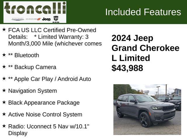 used 2024 Jeep Grand Cherokee L car, priced at $43,988