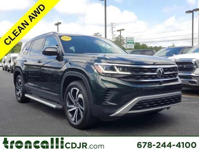 used 2021 Volkswagen Atlas car, priced at $28,995