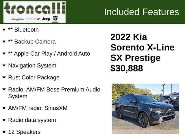 used 2022 Kia Sorento car, priced at $30,888