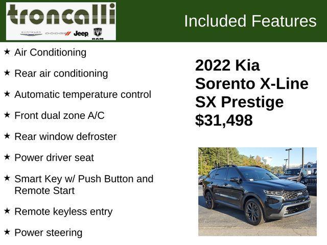 used 2022 Kia Sorento car, priced at $31,195