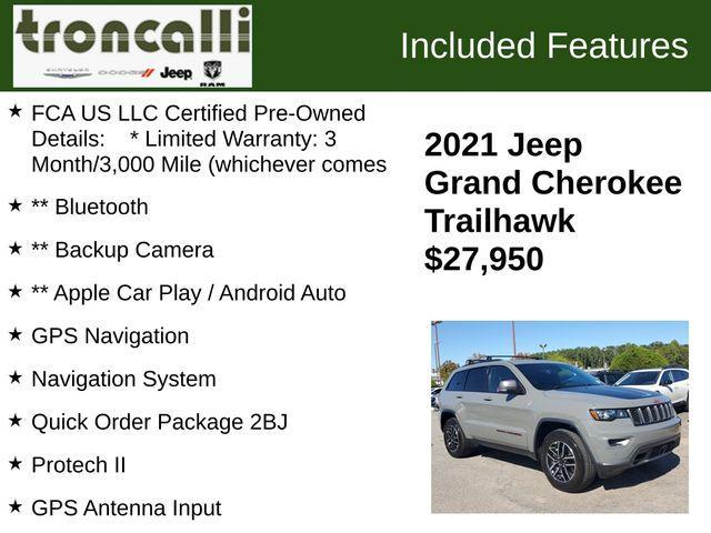 used 2021 Jeep Grand Cherokee car, priced at $27,950
