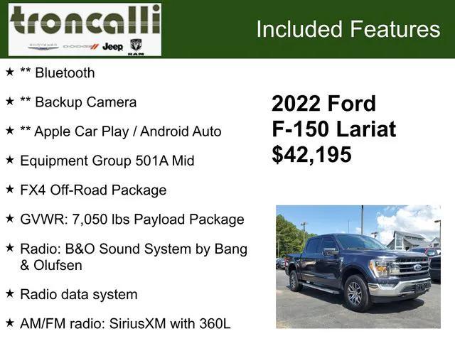 used 2022 Ford F-150 car, priced at $39,995