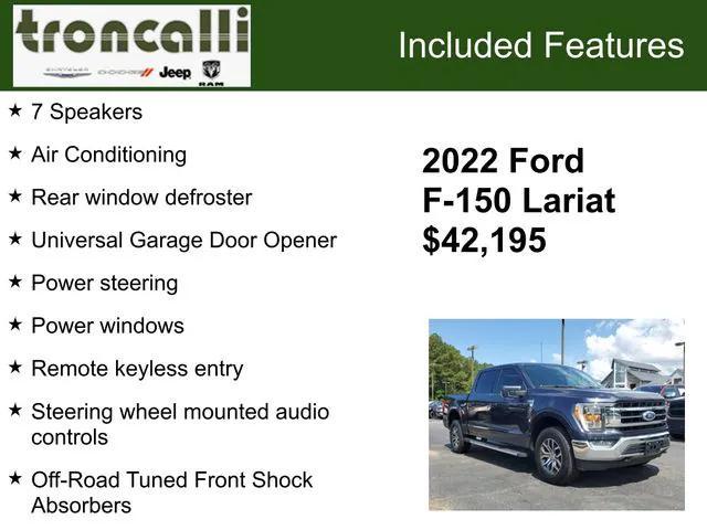 used 2022 Ford F-150 car, priced at $39,995