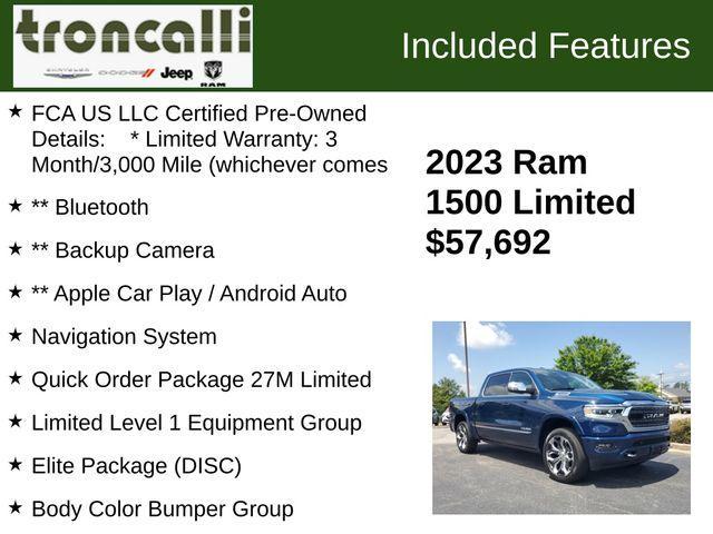 used 2023 Ram 1500 car, priced at $57,692