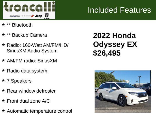 used 2022 Honda Odyssey car, priced at $26,495