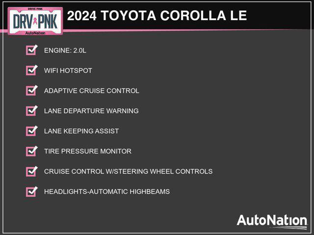 new 2024 Toyota Corolla car, priced at $22,943