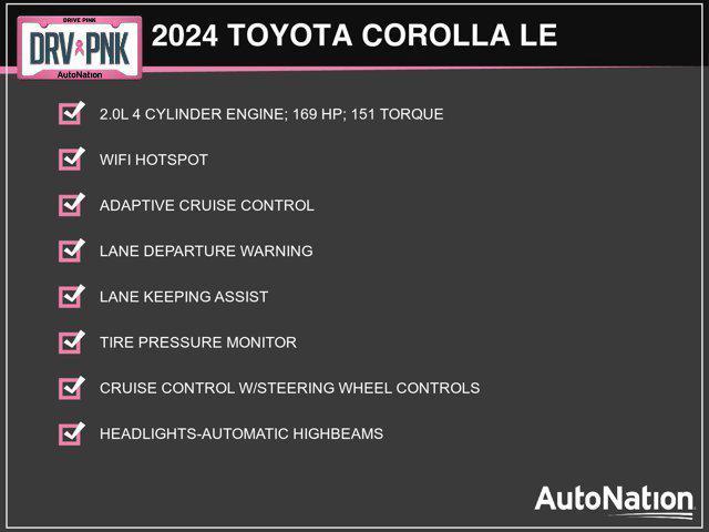 new 2024 Toyota Corolla car, priced at $23,130