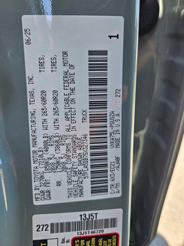 new 2025 Toyota Tundra car, priced at $62,038