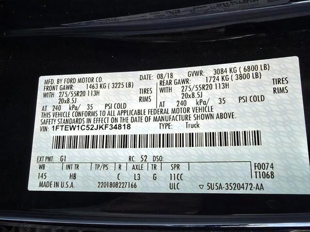 used 2018 Ford F-150 car, priced at $31,500