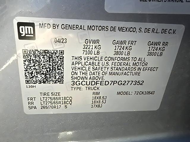 used 2023 Chevrolet Silverado 1500 car, priced at $45,500