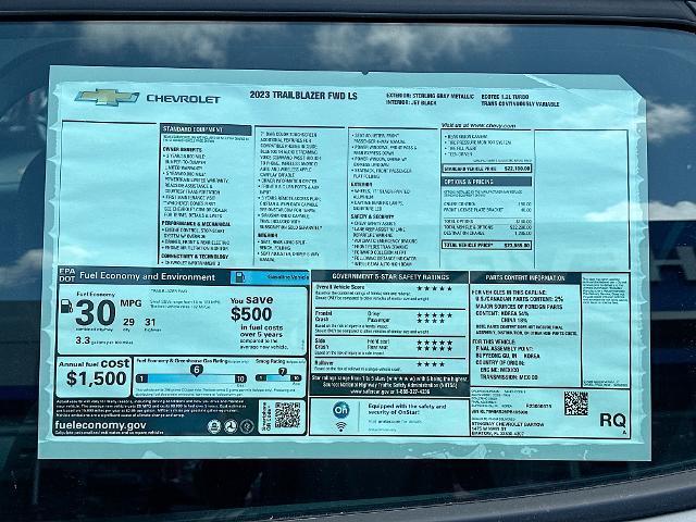 new 2023 Chevrolet TrailBlazer car, priced at $22,085