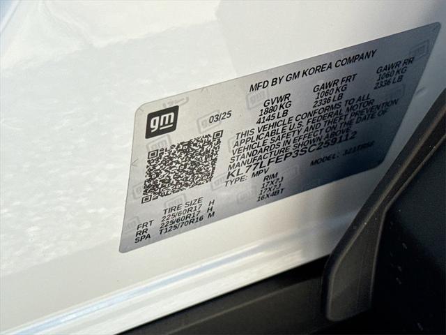 new 2025 Chevrolet Trax car, priced at $22,290