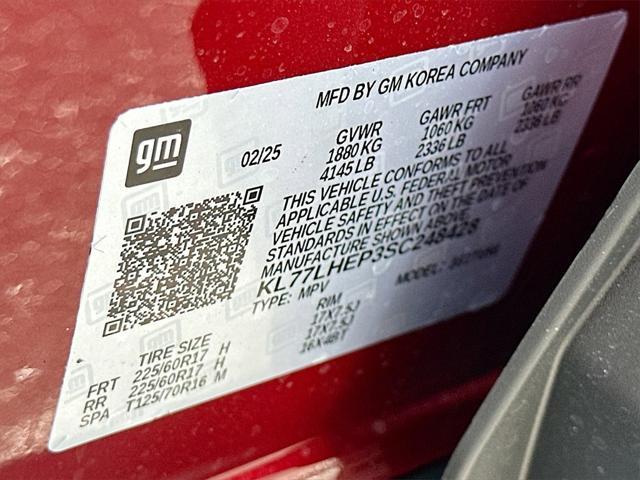 new 2025 Chevrolet Trax car, priced at $24,985