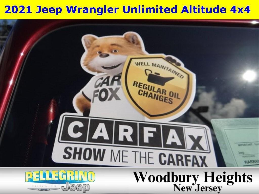 used 2021 Jeep Wrangler Unlimited car, priced at $33,555