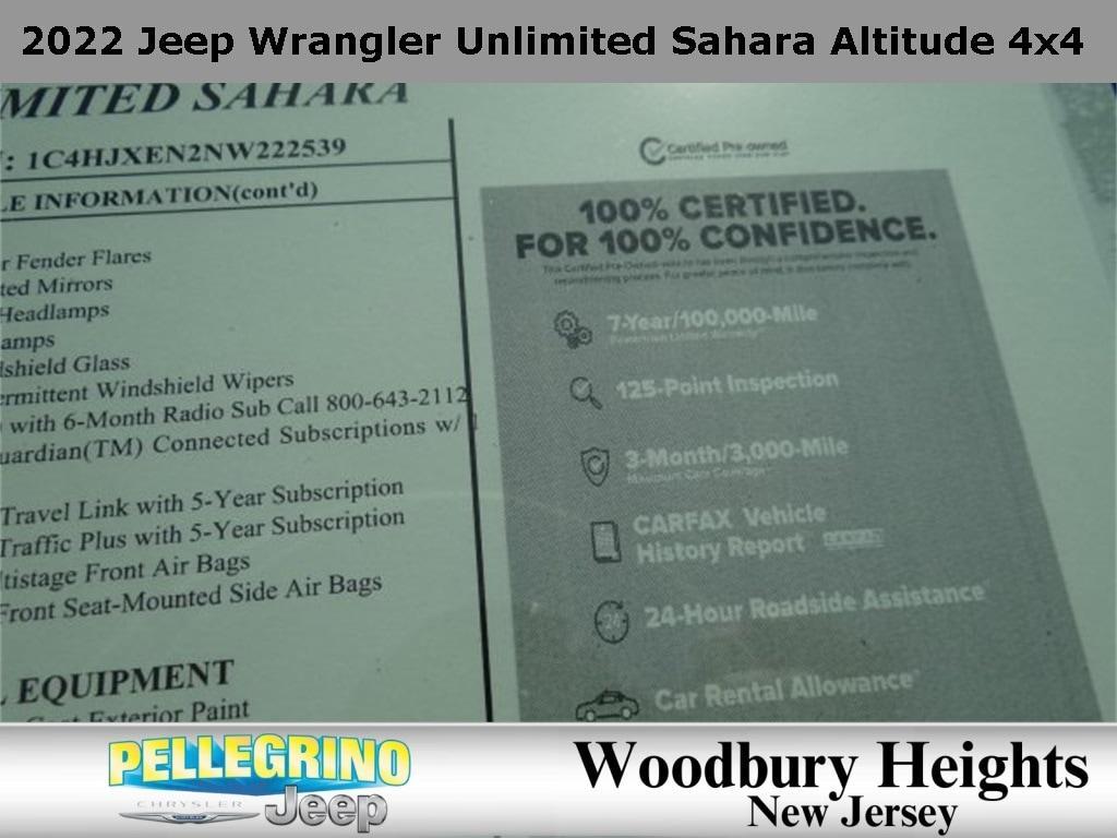 used 2022 Jeep Wrangler Unlimited car, priced at $35,888