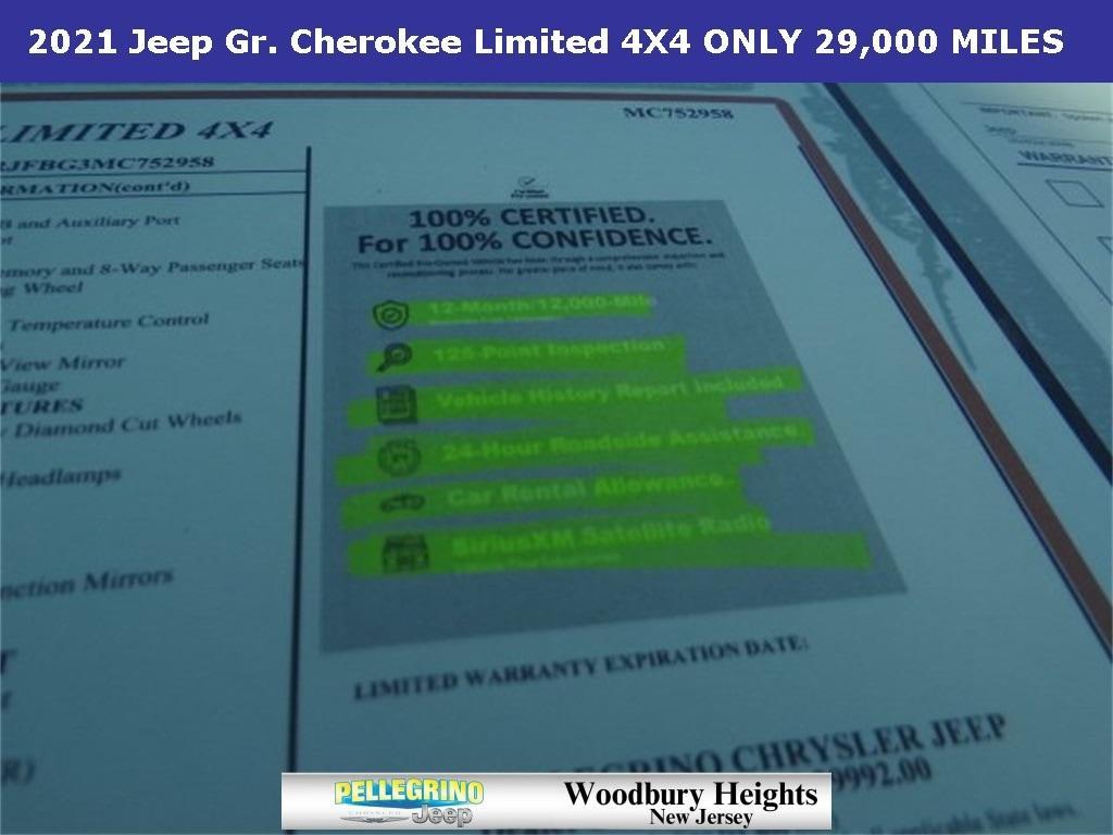 used 2021 Jeep Grand Cherokee car, priced at $29,880