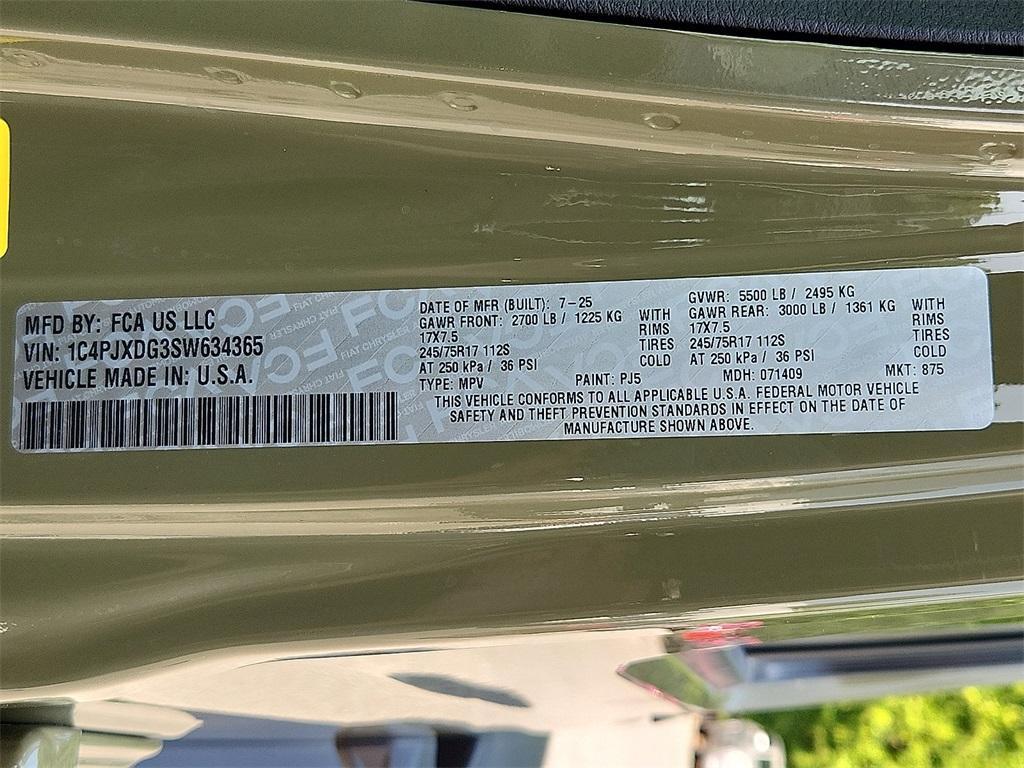 new 2025 Jeep Wrangler car, priced at $50,540