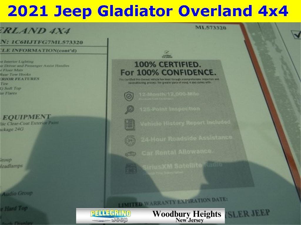used 2021 Jeep Gladiator car, priced at $34,388