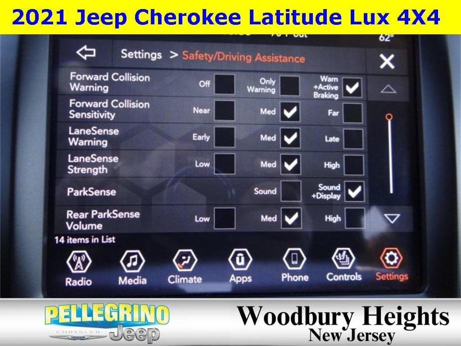 used 2021 Jeep Cherokee car, priced at $23,577