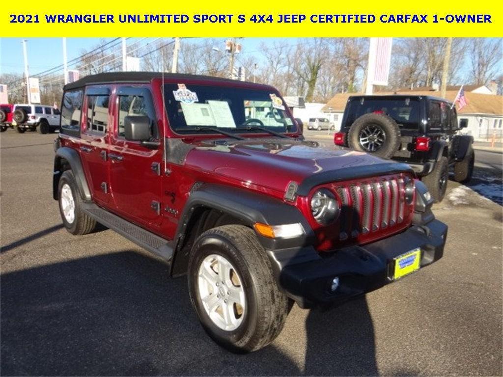 used 2021 Jeep Wrangler Unlimited car, priced at $29,788