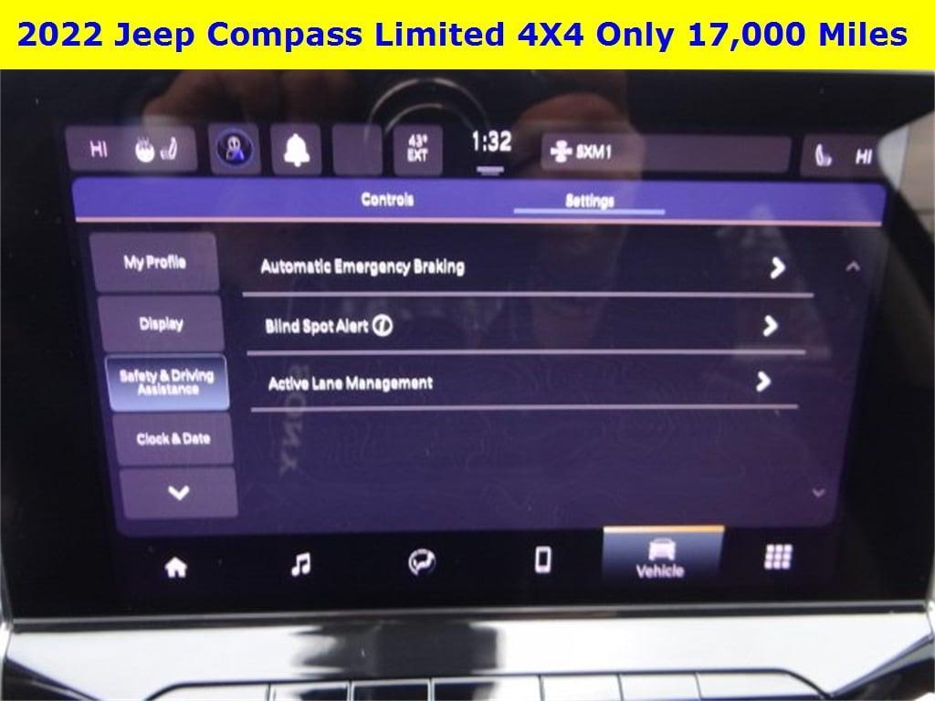 used 2022 Jeep Compass car, priced at $24,233