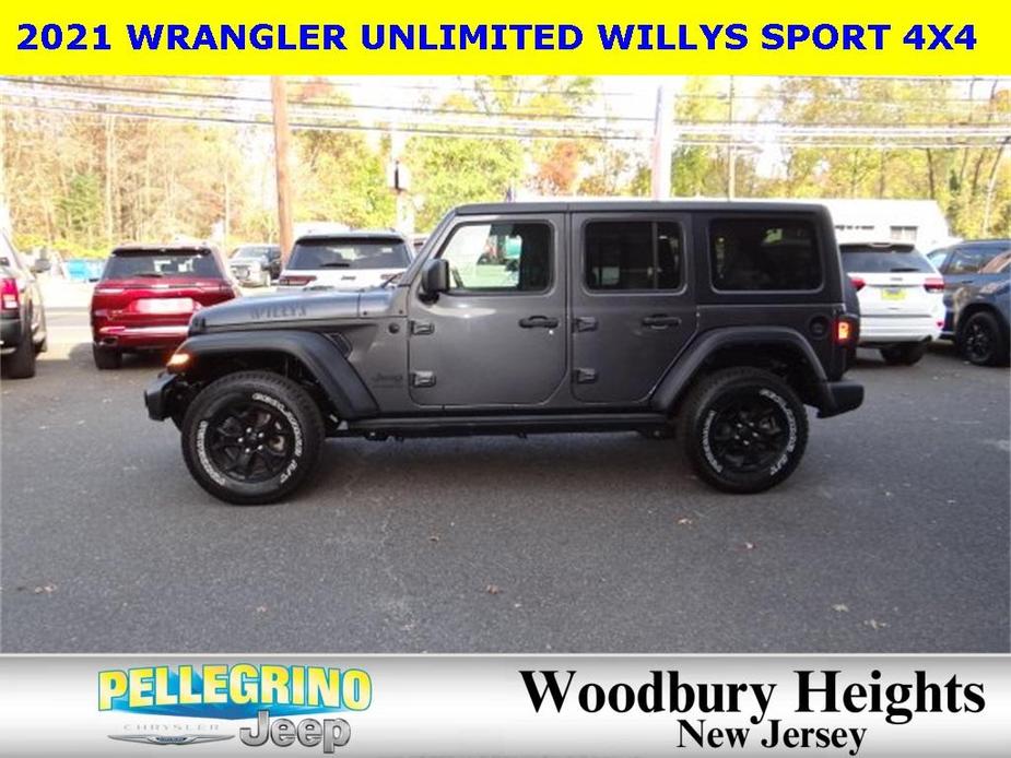 used 2021 Jeep Wrangler Unlimited car, priced at $31,577