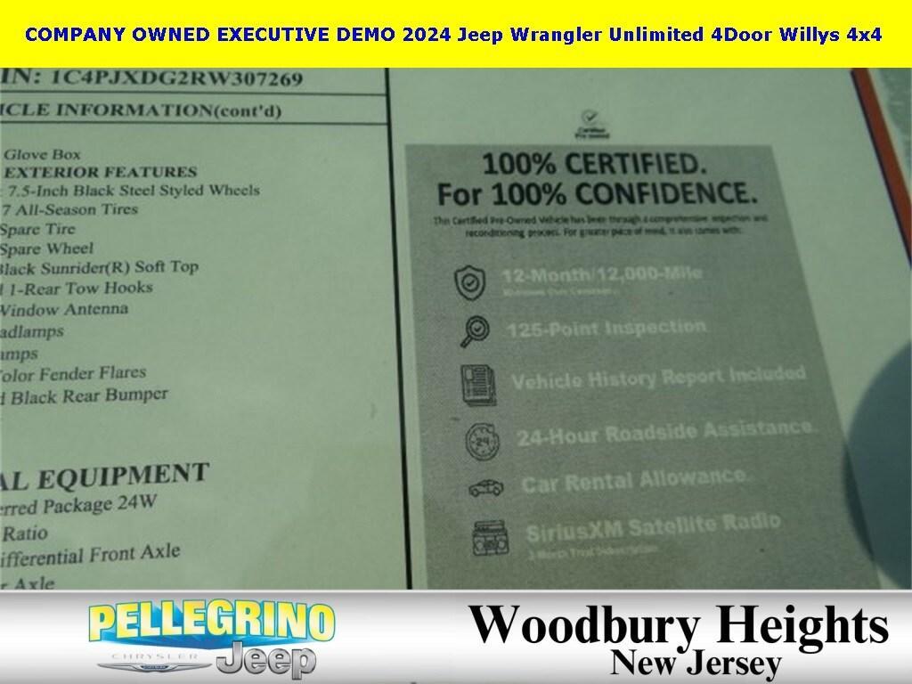 used 2024 Jeep Wrangler car, priced at $40,988