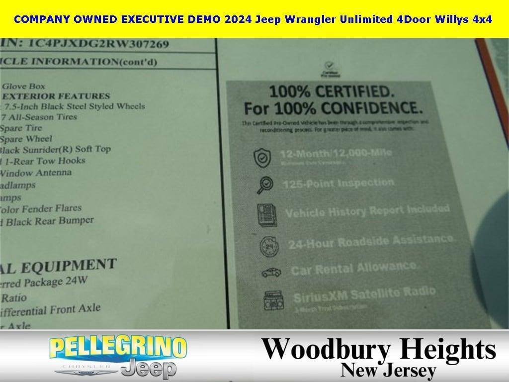 used 2024 Jeep Wrangler car, priced at $39,344